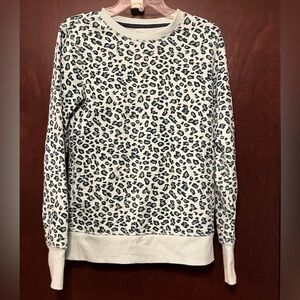 Tek Gear Women's Light Aqua Leopard Sweater
